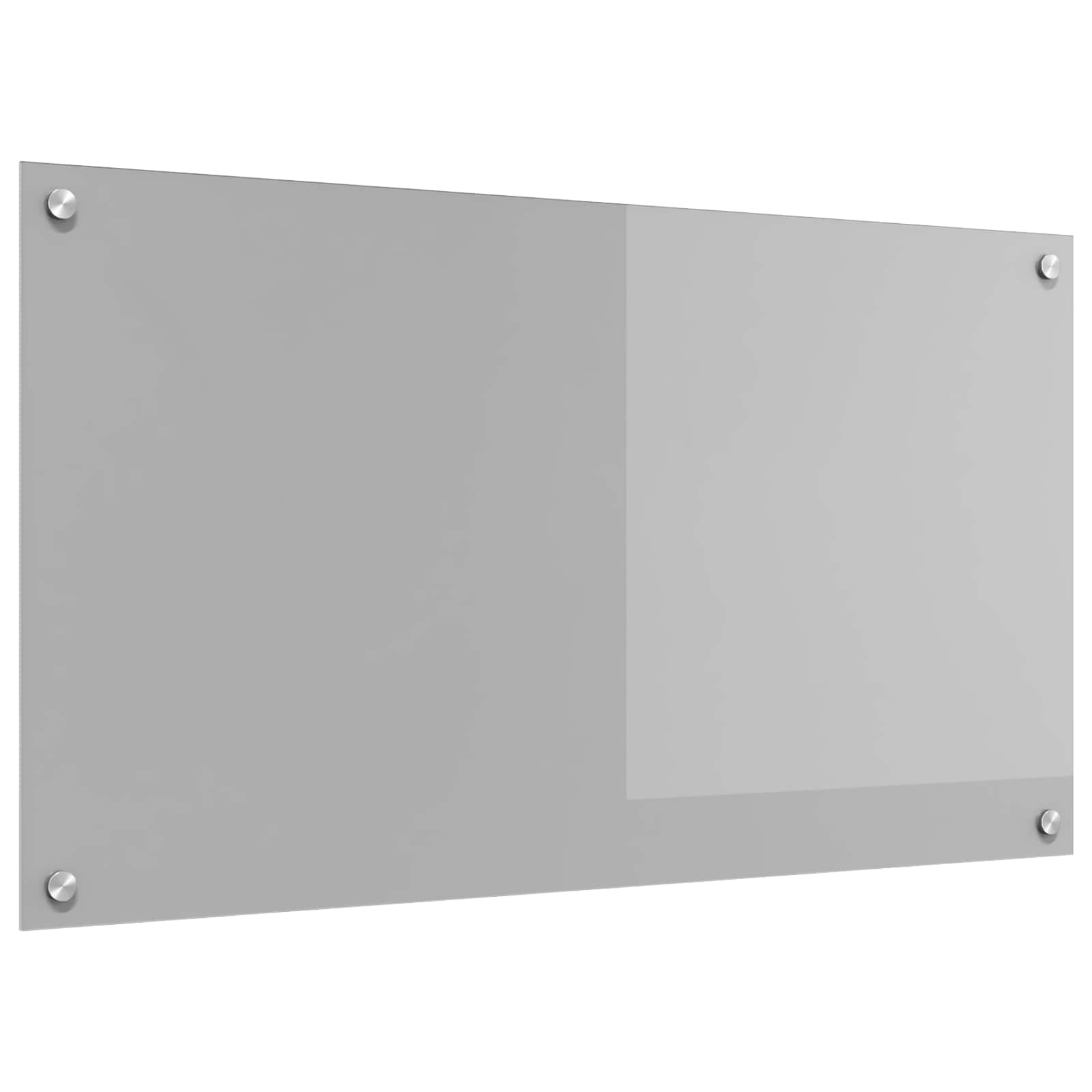 Vidaxxl crédence de cuisine gris clair 90 x 50 cm verre trempé