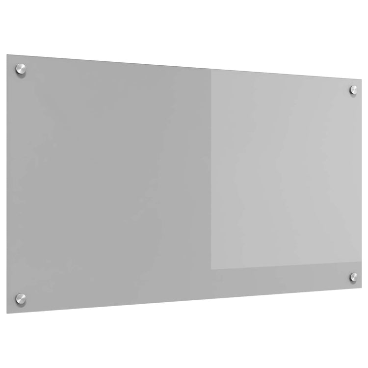 Vidaxxl crédence de cuisine gris clair 90 x 50 cm verre trempé