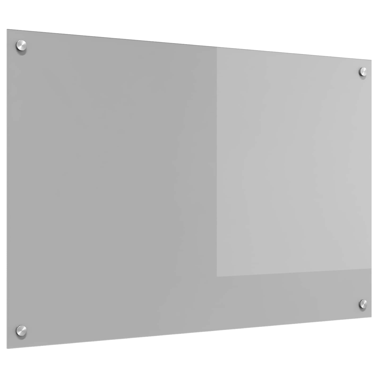 Vidaxxl crédence de cuisine gris clair 90 x 60 cm verre trempé