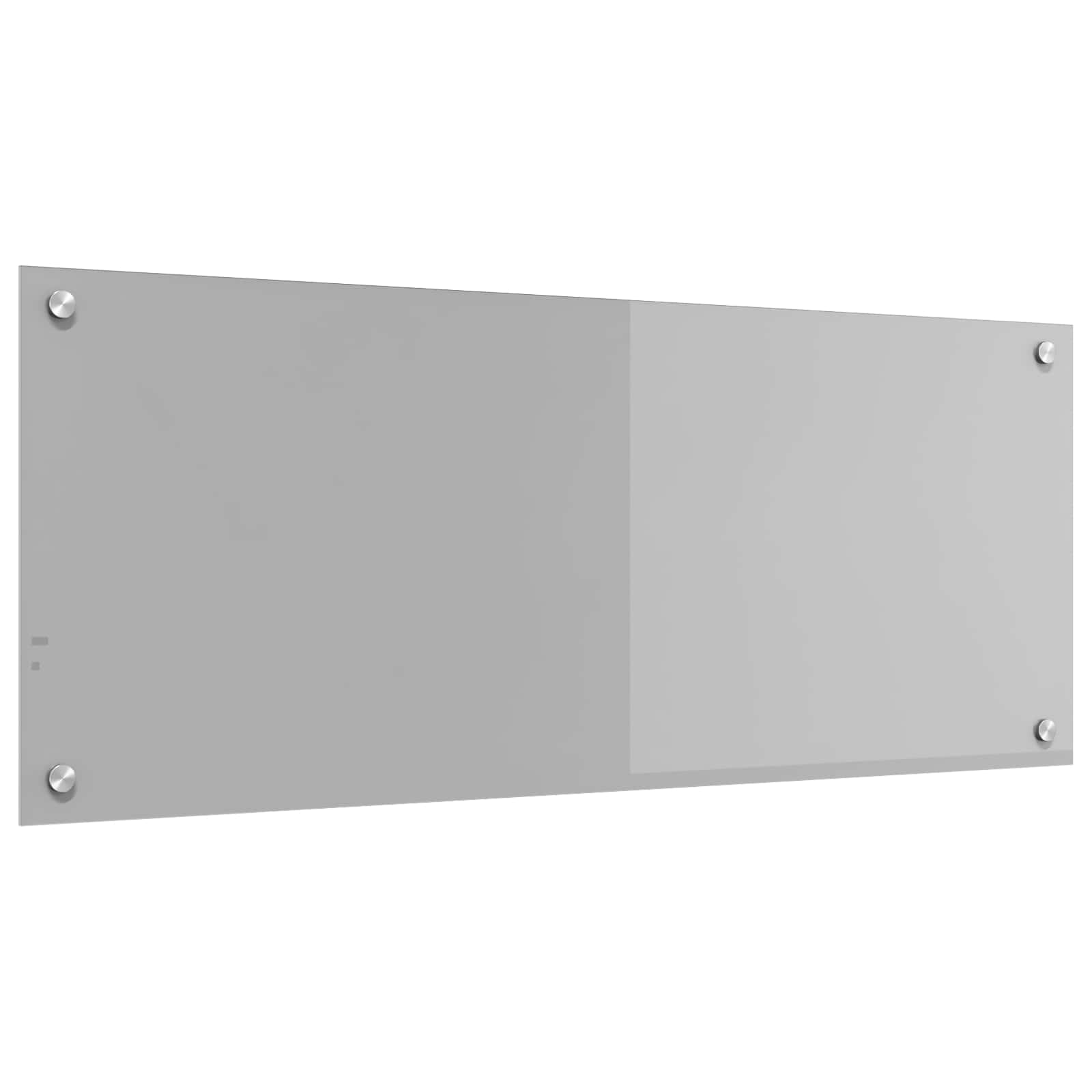Vidaxxl crédence de cuisine gris clair 100 x 40 cm verre trempé