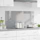 Vidaxxl crédence de cuisine gris clair 100 x 50 cm verre trempé