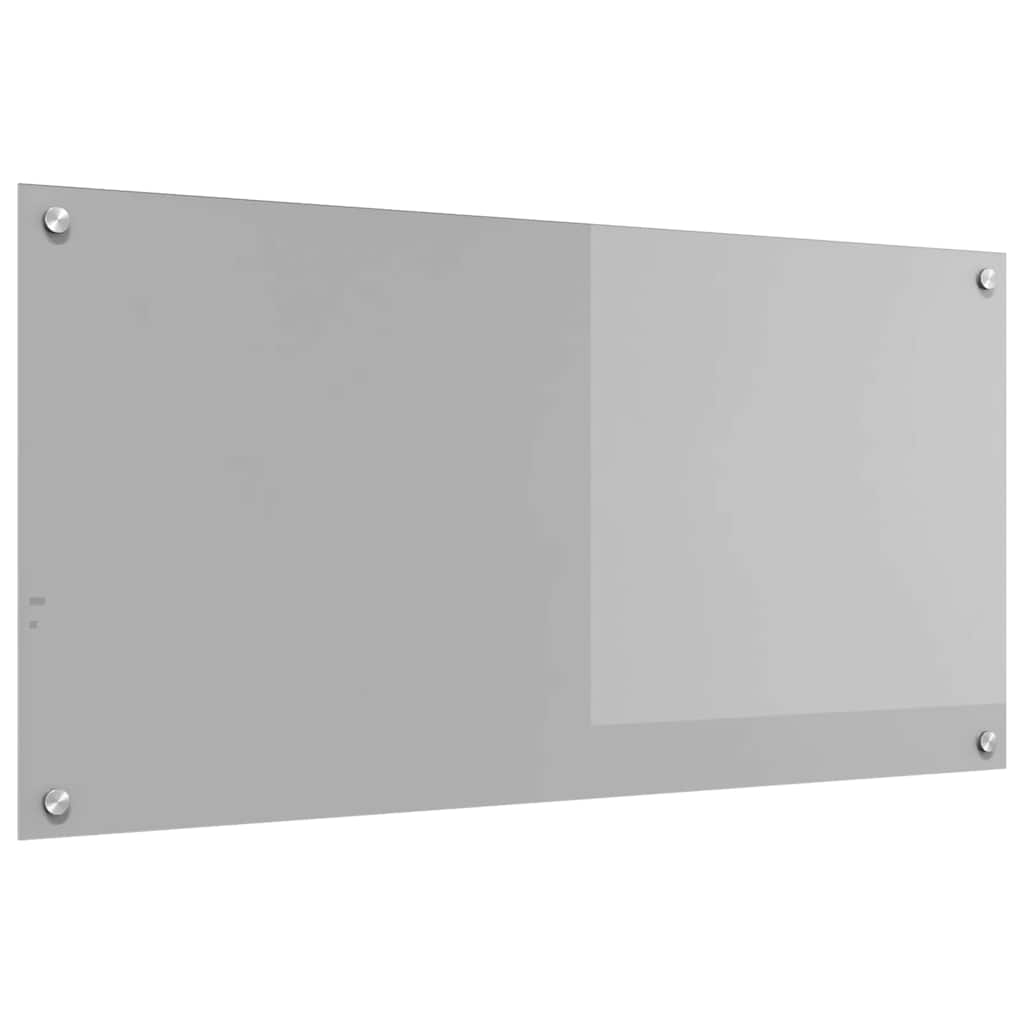 Vidaxxl crédence de cuisine gris clair 100 x 50 cm verre trempé
