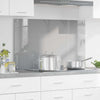 Vidaxxl crédence de cuisine gris clair 100 x 60 cm verre trempé