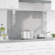 Vidaxxl crédence de cuisine gris clair 100 x 60 cm verre trempé