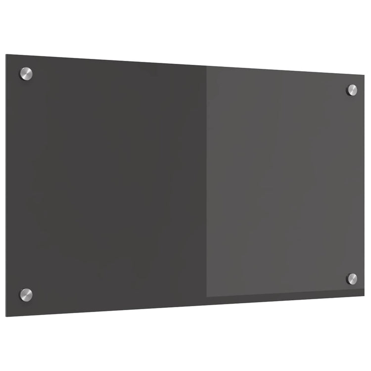 Vidaxxl crédence de cuisine gris foncé 70 x 40 cm verre trempé