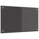 Vidaxxl crédence de cuisine gris foncé 70 x 40 cm verre trempé