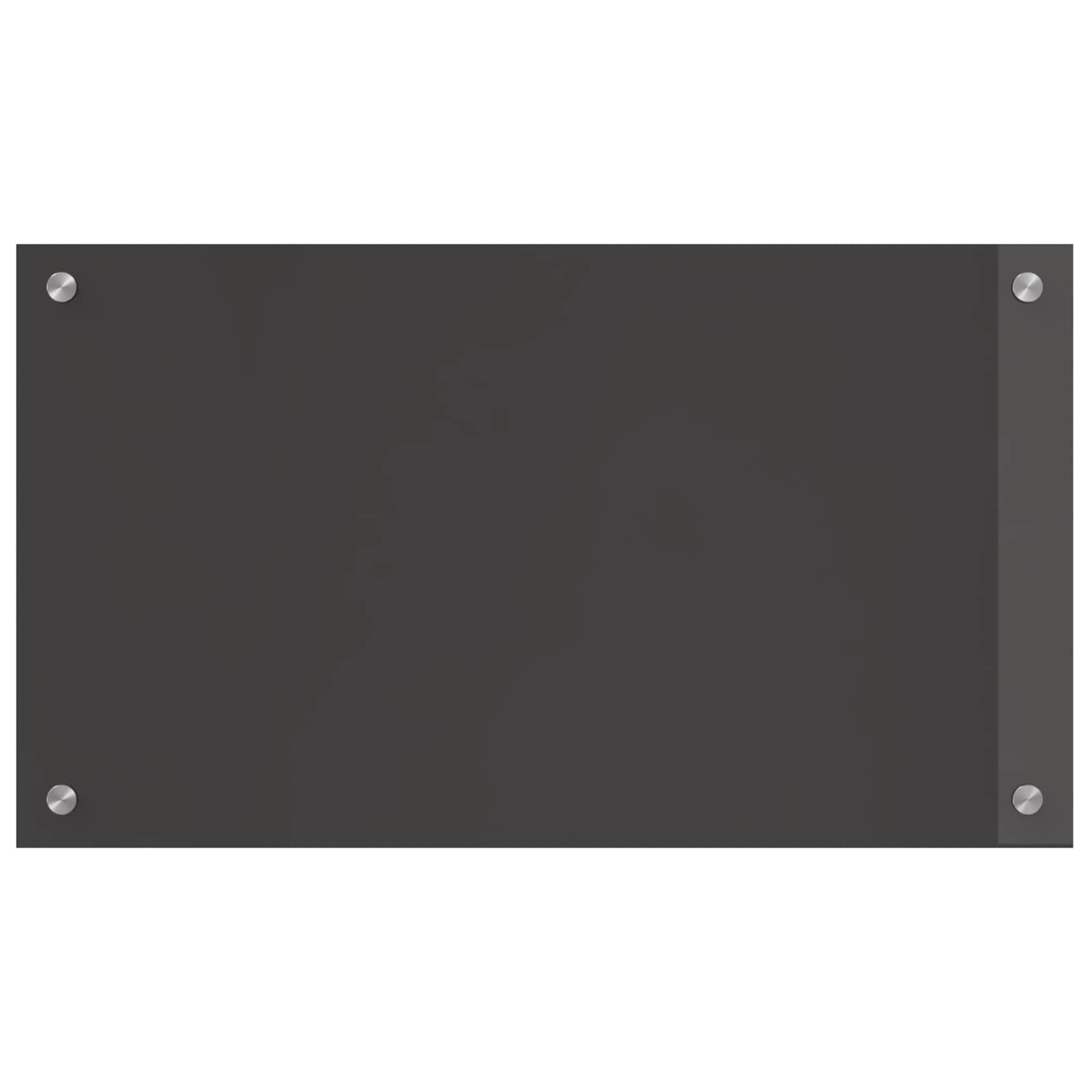 Vidaxxl crédence de cuisine gris foncé 70 x 40 cm verre trempé