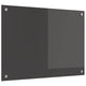 Vidaxxl crédence de cuisine gris foncé 70 x 50 cm verre trempé