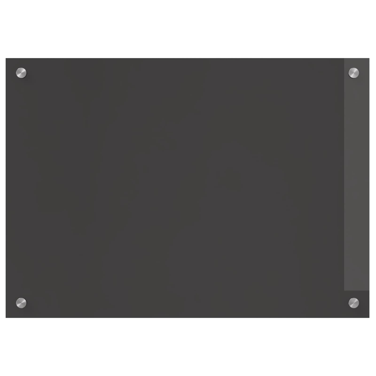 Vidaxxl crédence de cuisine gris foncé 70 x 50 cm verre trempé