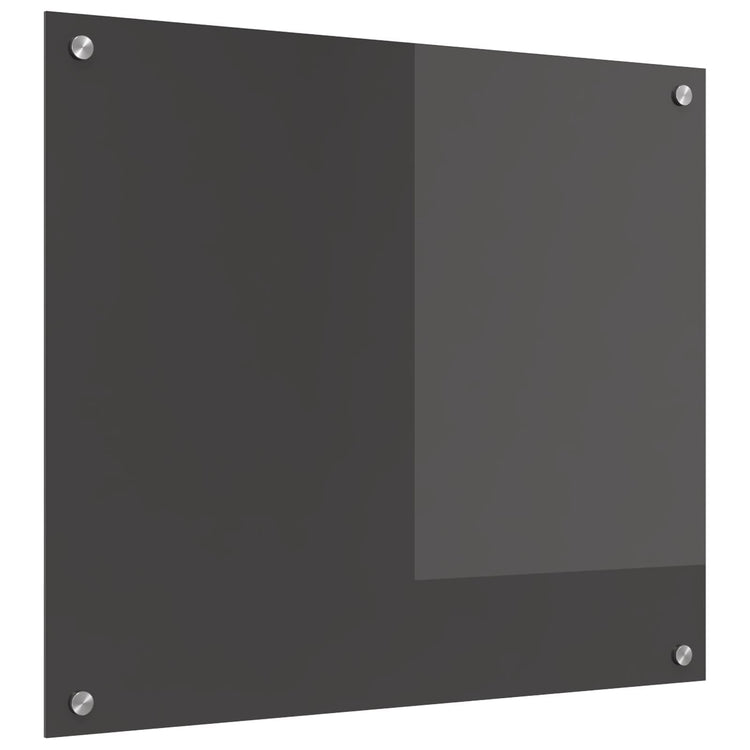 Vidaxxl crédence de cuisine gris foncé 70 x 60 cm verre trempé