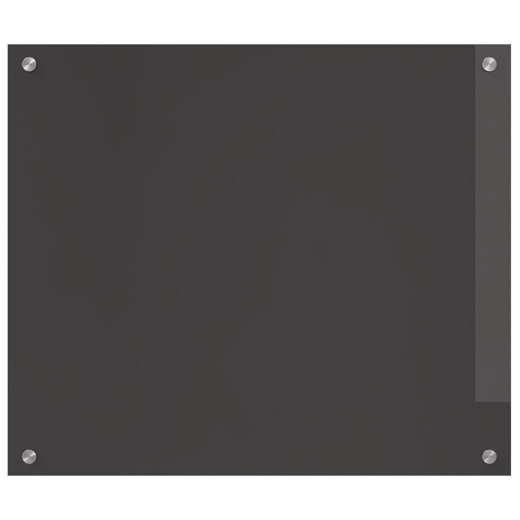 Vidaxxl crédence de cuisine gris foncé 70 x 60 cm verre trempé