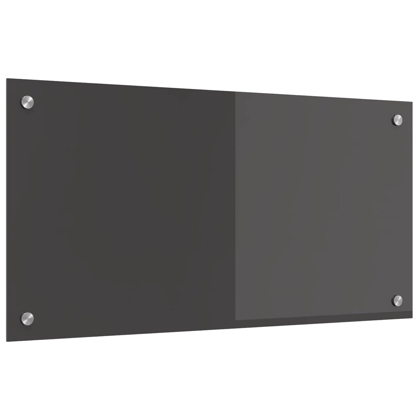 Vidaxxl crédence de cuisine gris foncé 80 x 40 cm verre trempé