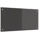 Vidaxxl crédence de cuisine gris foncé 80 x 40 cm verre trempé