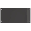 Vidaxxl crédence de cuisine gris foncé 80 x 40 cm verre trempé