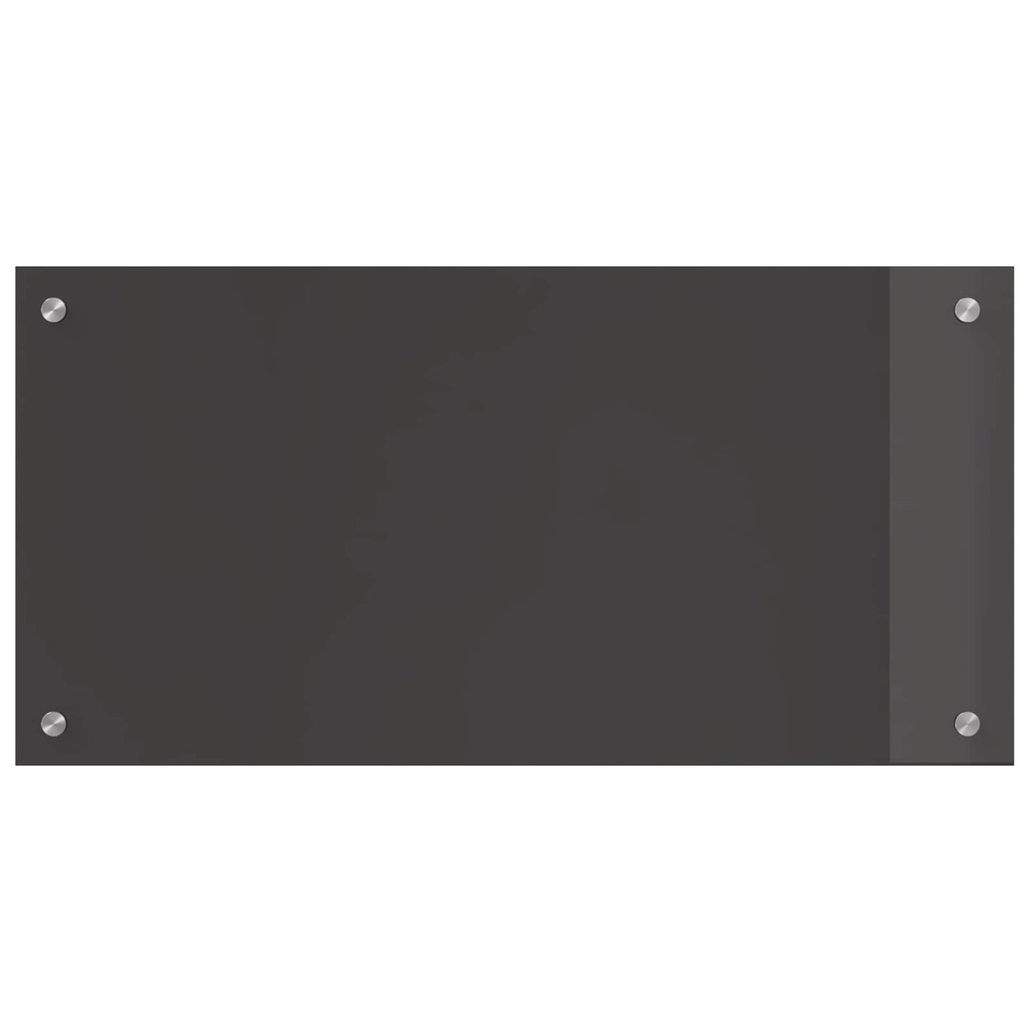 Vidaxxl crédence de cuisine gris foncé 80 x 40 cm verre trempé