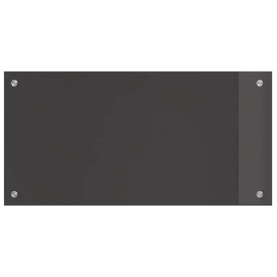 Vidaxxl crédence de cuisine gris foncé 80 x 40 cm verre trempé