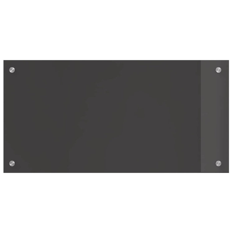 Vidaxxl crédence de cuisine gris foncé 80 x 40 cm verre trempé