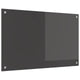 Vidaxxl crédence de cuisine gris foncé 80 x 50 cm verre trempé