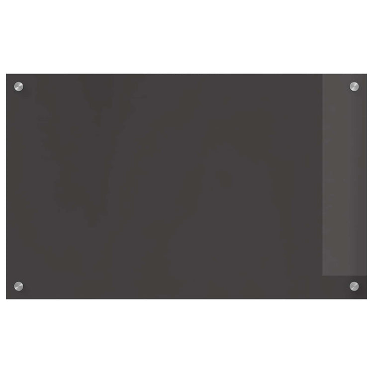 Vidaxxl crédence de cuisine gris foncé 80 x 50 cm verre trempé