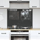 Vidaxxl crédence de cuisine gris foncé 80 x 60 cm verre trempé