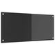 Vidaxxl crédence de cuisine gris foncé 90 x 40 cm verre trempé
