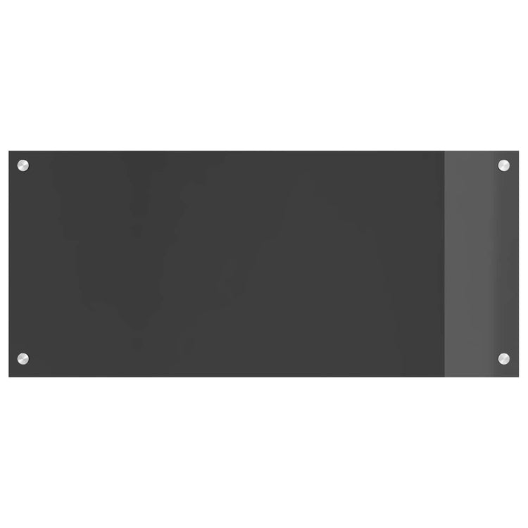 Vidaxxl crédence de cuisine gris foncé 90 x 40 cm verre trempé