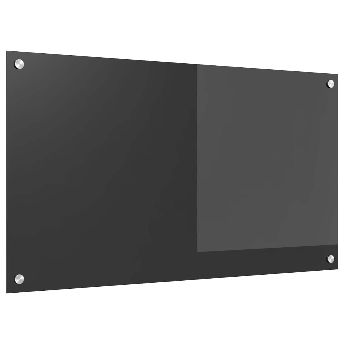Vidaxxl crédence de cuisine gris foncé 90 x 50 cm verre trempé