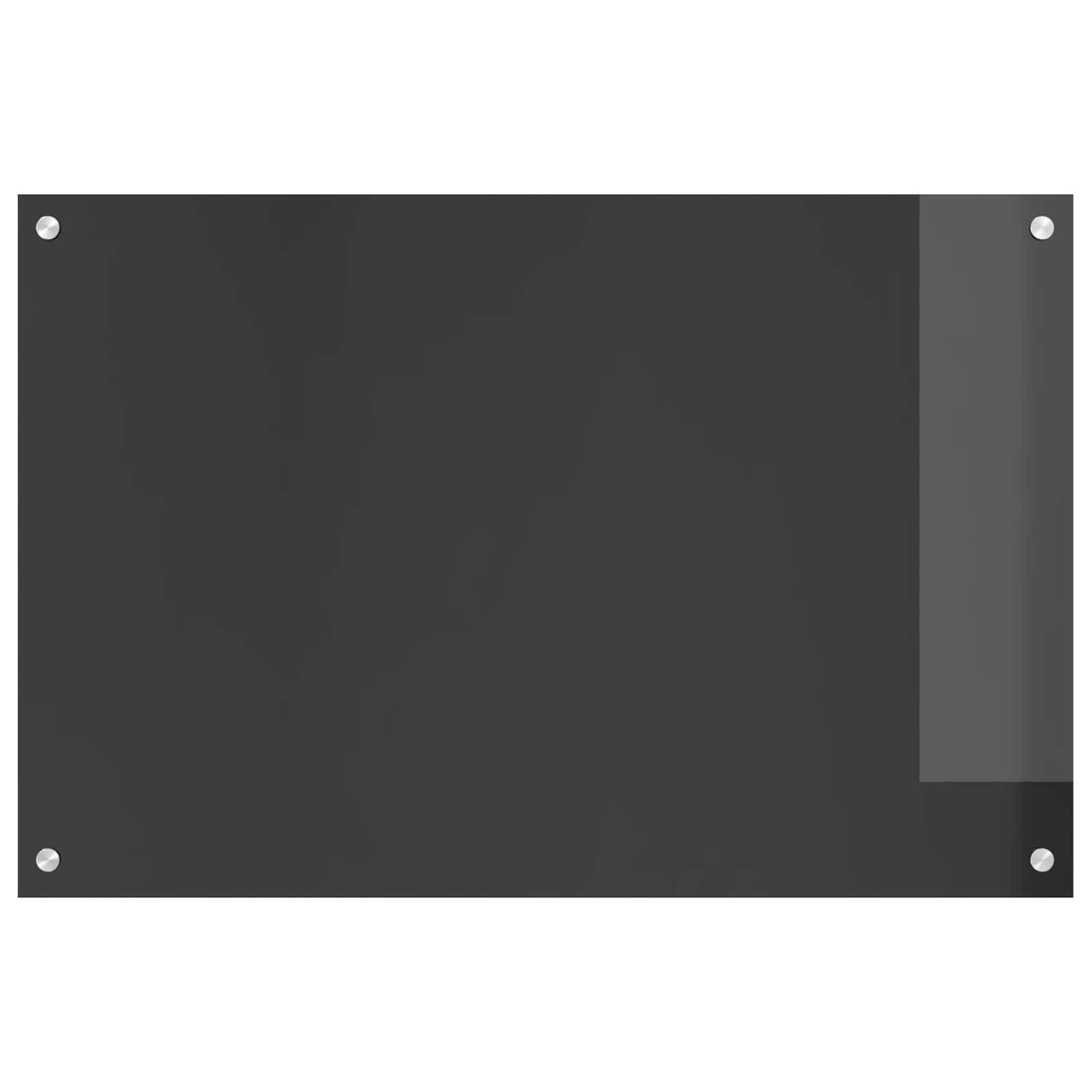 Vidaxxl crédence de cuisine gris foncé 90 x 60 cm verre trempé