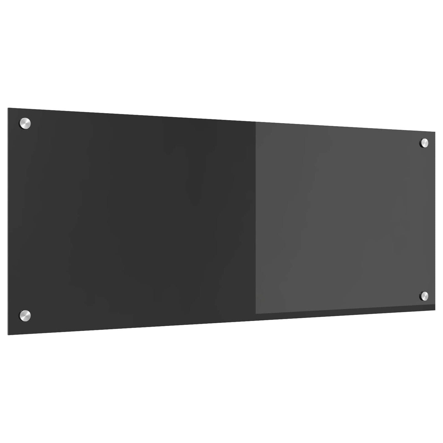 Vidaxxl crédence de cuisine gris foncé 100 x 40 cm verre trempé