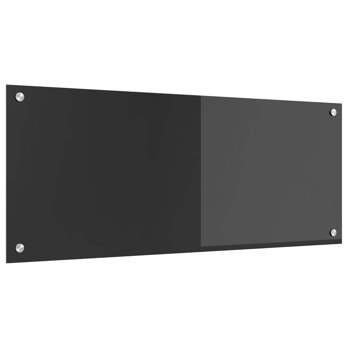 Vidaxxl crédence de cuisine gris foncé 100 x 40 cm verre trempé