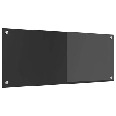 Vidaxxl crédence de cuisine gris foncé 100 x 40 cm verre trempé