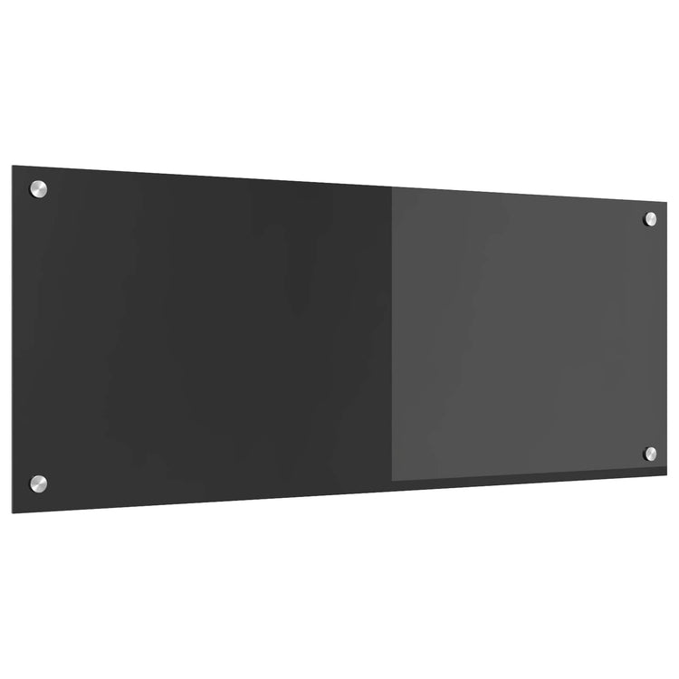 Vidaxxl crédence de cuisine gris foncé 100 x 40 cm verre trempé