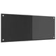 Vidaxxl crédence de cuisine gris foncé 100 x 40 cm verre trempé