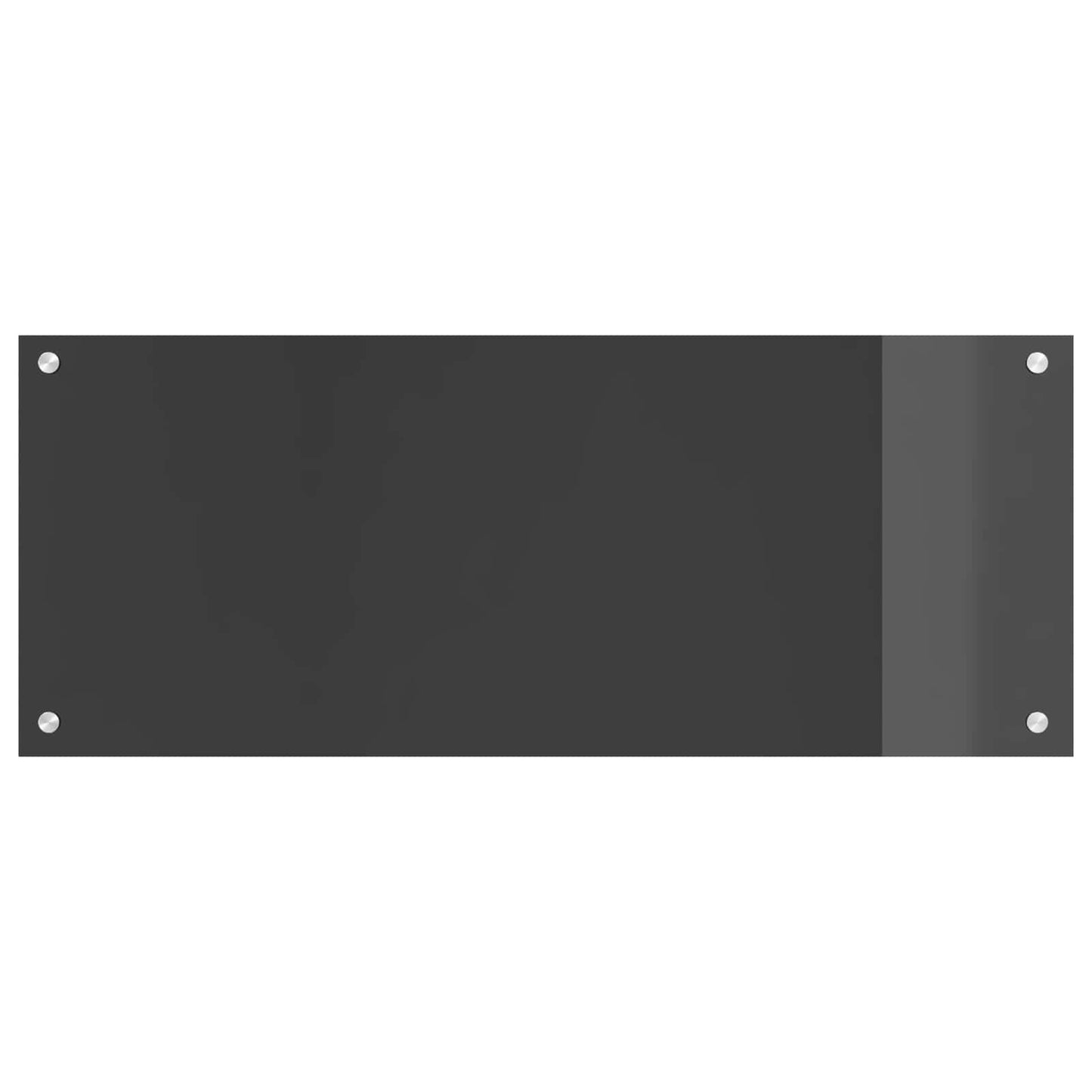 Vidaxxl crédence de cuisine gris foncé 100 x 40 cm verre trempé