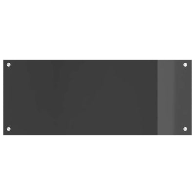 Vidaxxl crédence de cuisine gris foncé 100 x 40 cm verre trempé