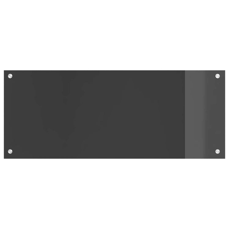 Vidaxxl crédence de cuisine gris foncé 100 x 40 cm verre trempé