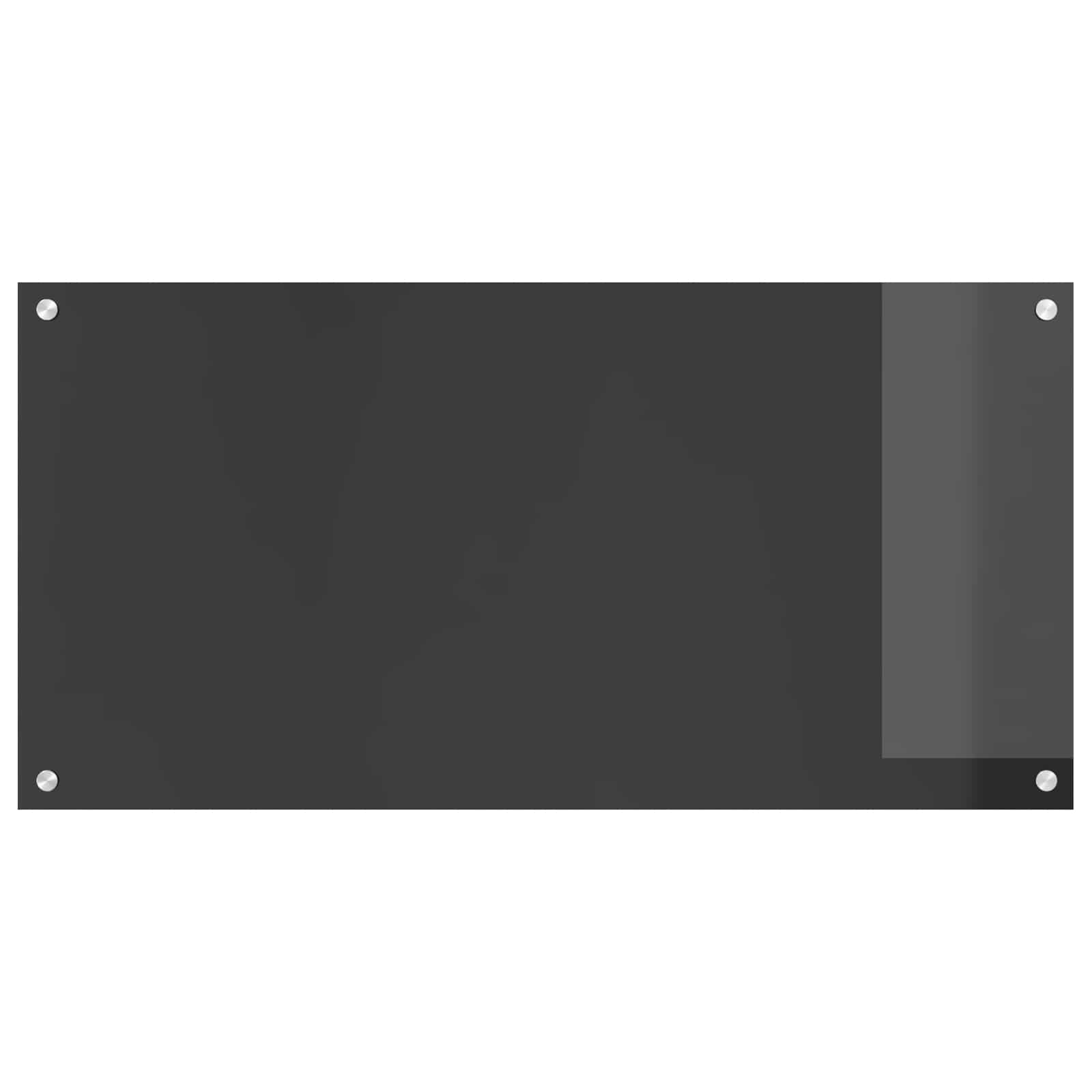 Vidaxxl crédence de cuisine gris foncé 100 x 50 cm verre trempé