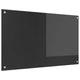 Vidaxxl crédence de cuisine gris foncé 100 x 60 cm verre trempé
