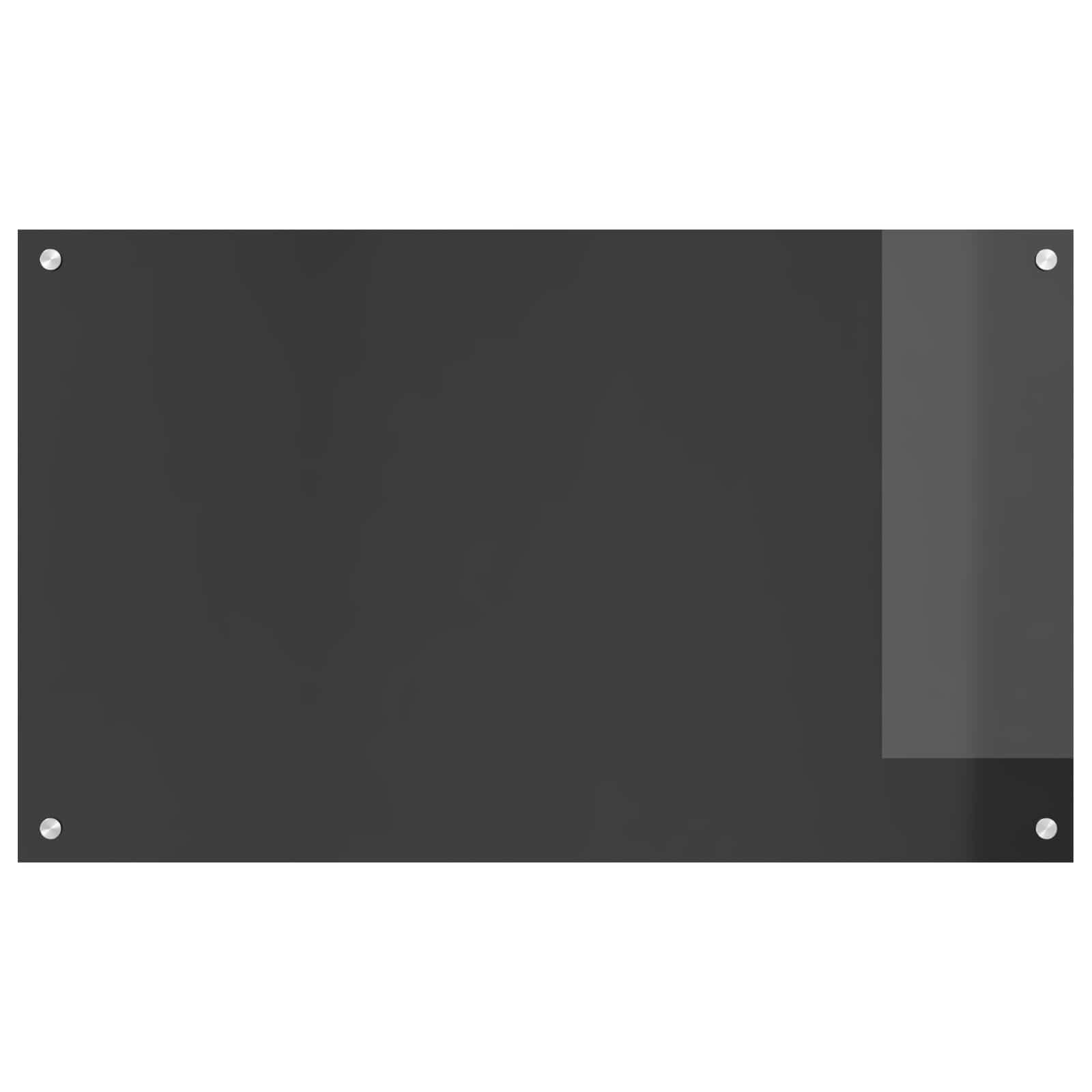 Vidaxxl crédence de cuisine gris foncé 100 x 60 cm verre trempé