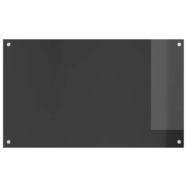 Vidaxxl crédence de cuisine gris foncé 100 x 60 cm verre trempé