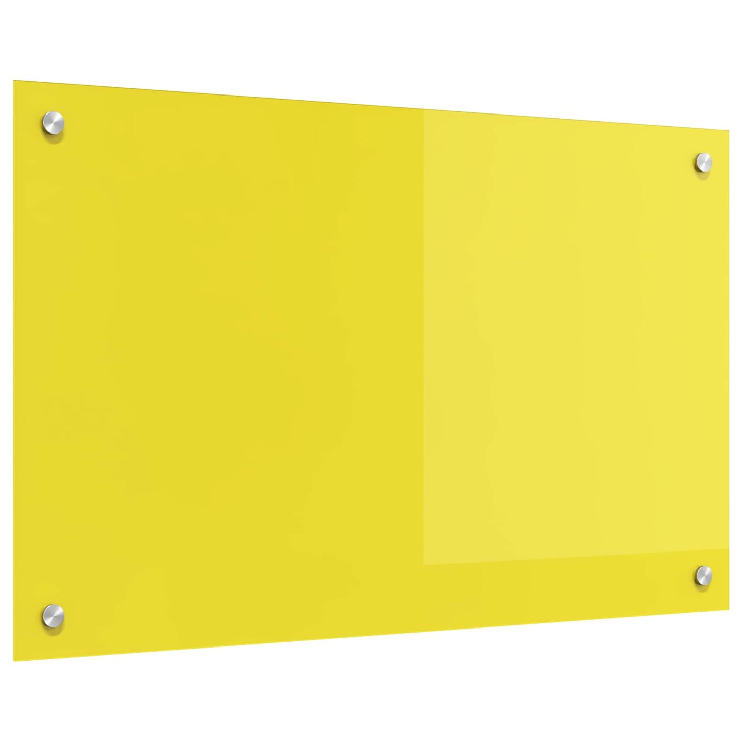 VidaXL crédence de cuisine jaune 80 x 50 cm verre trempé