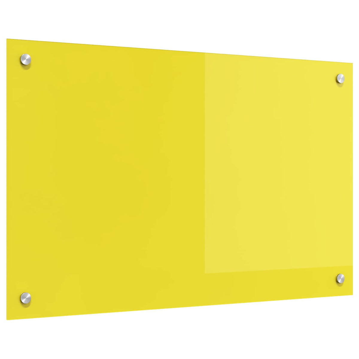 VidaXL crédence de cuisine jaune 80 x 50 cm verre trempé
