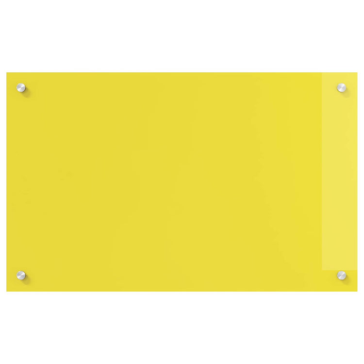VidaXL crédence de cuisine jaune 80 x 50 cm verre trempé