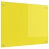 VidaXL crédence de cuisine jaune 80 x 60 cm verre trempé