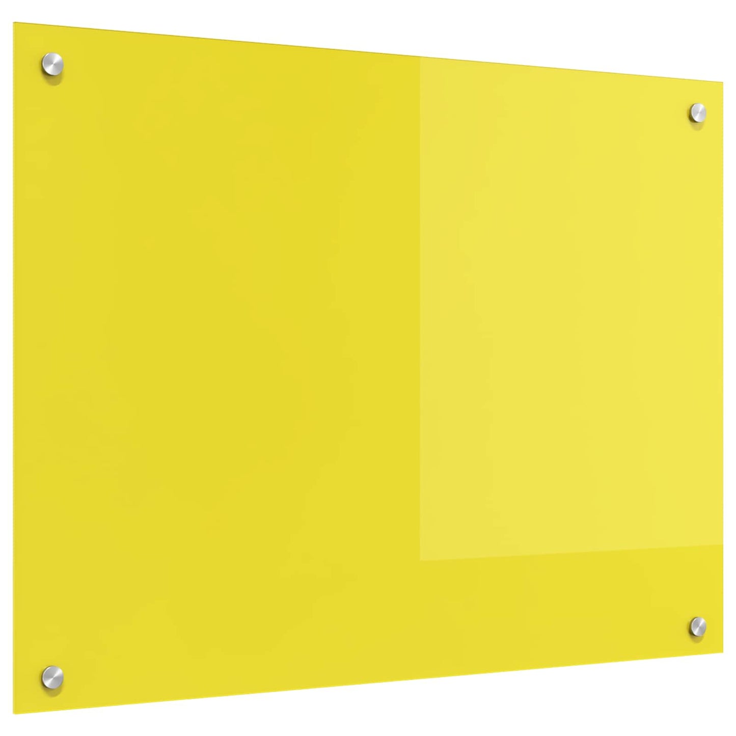 VidaXL crédence de cuisine jaune 80 x 60 cm verre trempé