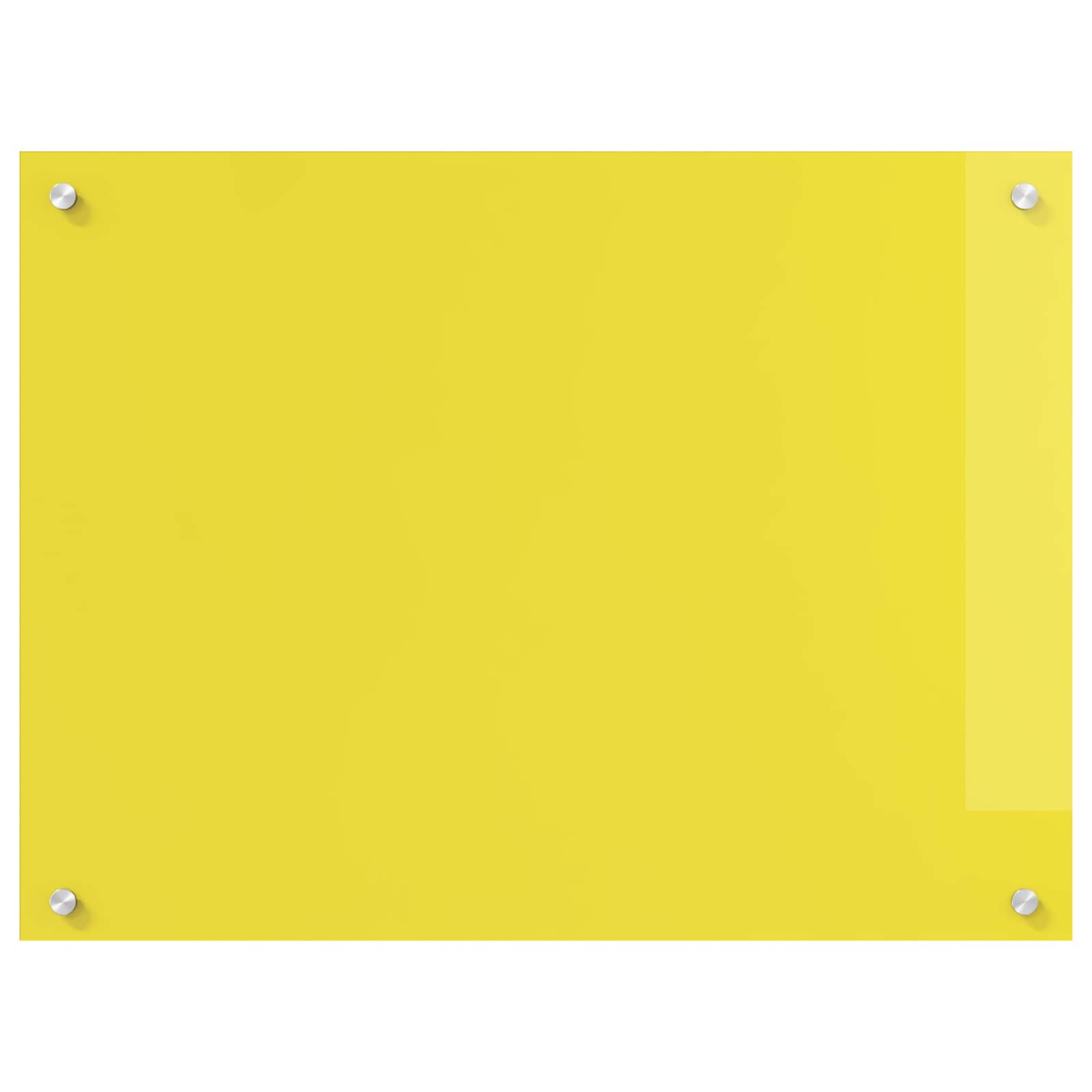 VidaXL crédence de cuisine jaune 80 x 60 cm verre trempé