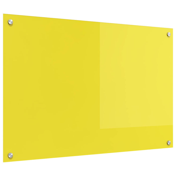 VidaXL crédence de cuisine jaune 90 x 60 cm verre trempé