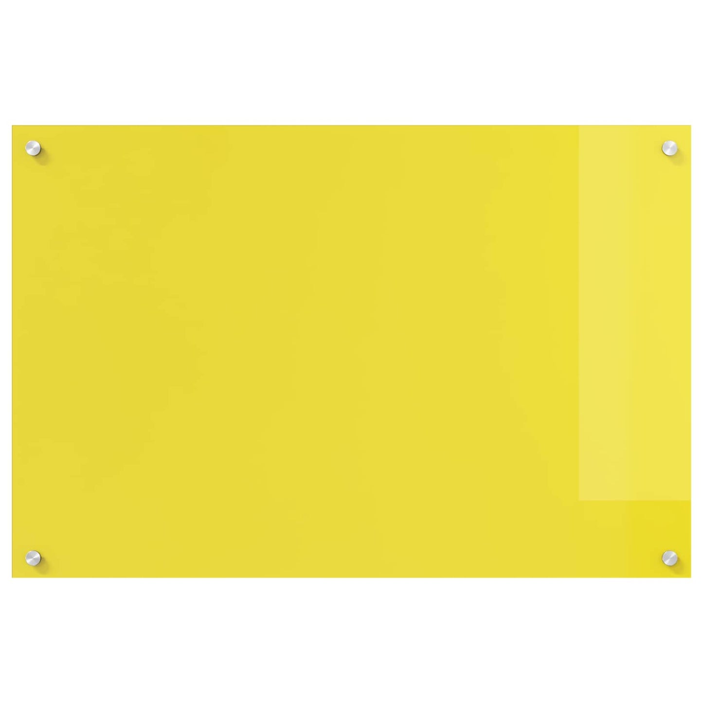 VidaXL crédence de cuisine jaune 90 x 60 cm verre trempé