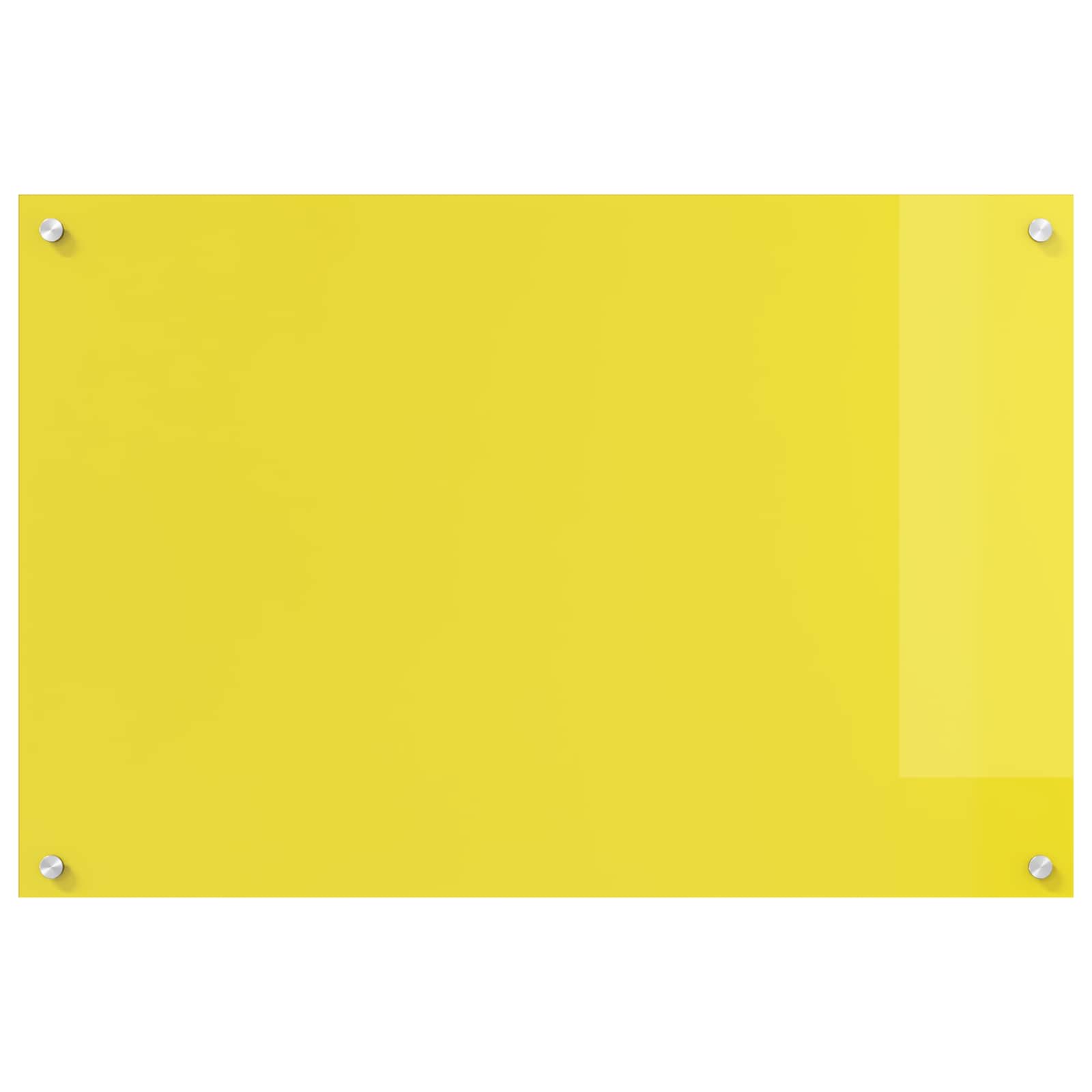 VidaXL crédence de cuisine jaune 90 x 60 cm verre trempé