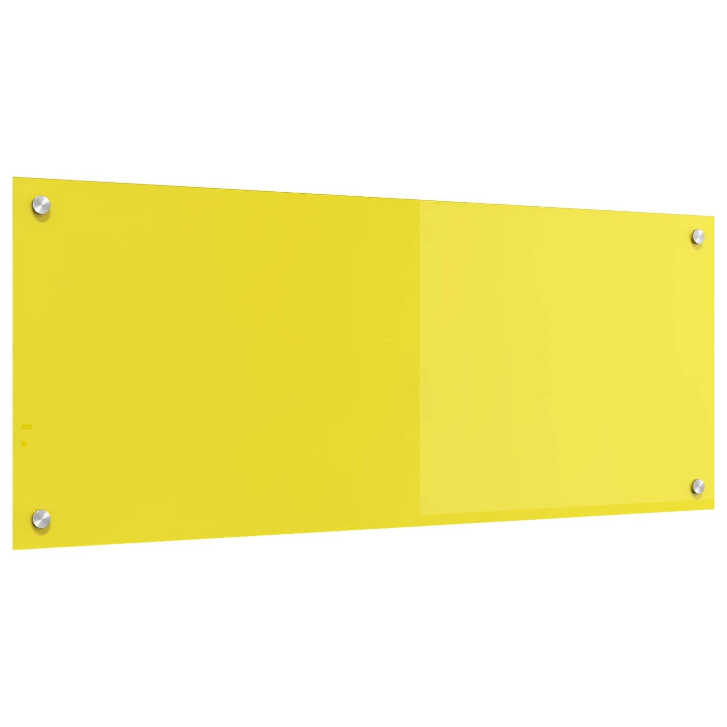 VidaXL crédence de cuisine jaune 100 x 40 cm verre trempé